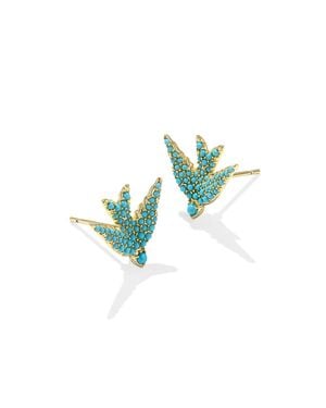 Kendra Scott Melody Bird Stud Earrings - Green