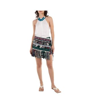 Sacai Ladies Rug Jacquard Shorts - Black