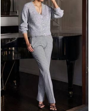 Karen Kane Plaid Trouser - Black