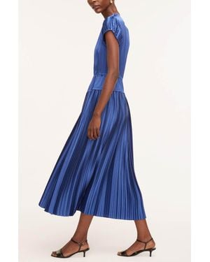 Rebecca Taylor Pleated Sleeve Dress - Blue