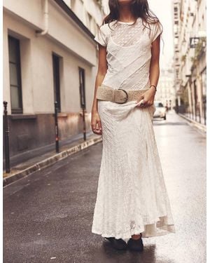 Free People Cypress Lace Maxi Dress - Natural