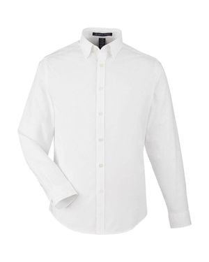 Devon & Jones Crownlux Performance Spencer Poplin Dress Shirt - White