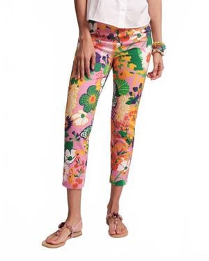 Frances Valentine Lucy Cotton Stretch Pant - Red