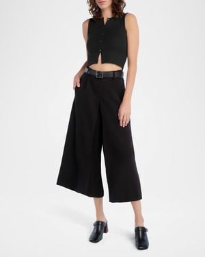 FAVORITE DAUGHTER The Nicole Culotte Pants - Black
