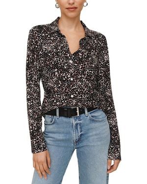 Bella Dahl Button Up Knit Top - Black