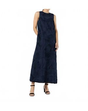 ANN MASHBURN Susy Shift Maxi Dress - Blue