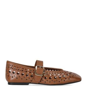 Ash Brook Cinnamon Ballet Flat Shoe - Brown