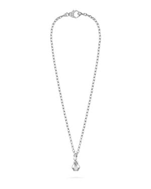 Philipp Plein Plein Edge Cable Chain Necklace - White