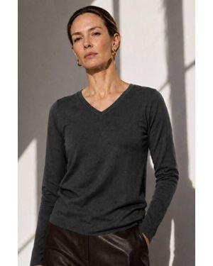 J'Envie/Eli The Eileen Long Sleeve Top - Gray