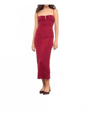 MINKPINK Maya Midi Dress - Red