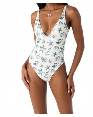 O'neill Sportswear Saltwater Essentials Edgewater One Piece Swimsuit - Blue