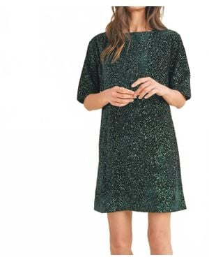 Wishlist Sabrina Sequin Mini Dress - Green