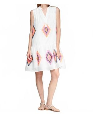 Vilagallo Sleeveless Embroidered Dress