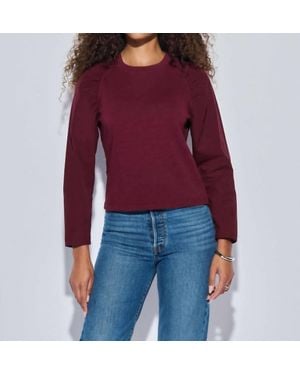 Nation Ltd Ruthie Long Sleeve Top - Red