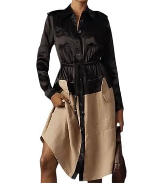 Hope for Flowers Combo Fatique Dress - Black