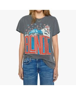 MadeWorn Blondie Don'T Stop Crop Tee - Blue