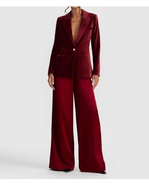 Alice + Olivia Silas Slim Blazer - Red