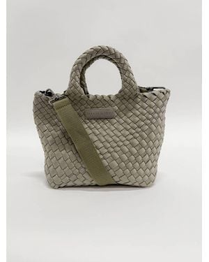 Parker And Hyde Mini Woven Tote Bag - White
