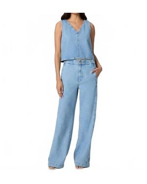 PAIGE Rumi Wide Leg Pant - Blue