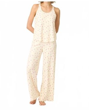 Pj Salvage For The Mama Blooms Long Pj Set - Natural