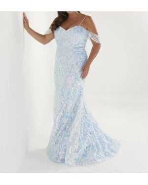 Tiffany Designs Sweetheart Prom Dress - Blue