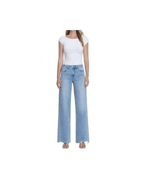 Flying Monkey Seattle High Rise Raw Hem Jeans - Blue