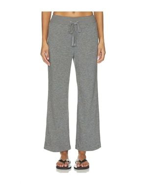 Bobi Comfort Waist Crop Flare - Gray