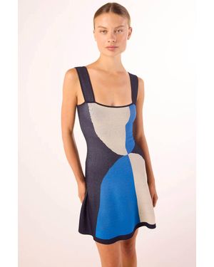 MISA Los Angles Vivi Mini Dress - Blue