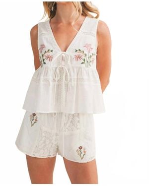 Mustard Seed Madison Tank Top - White