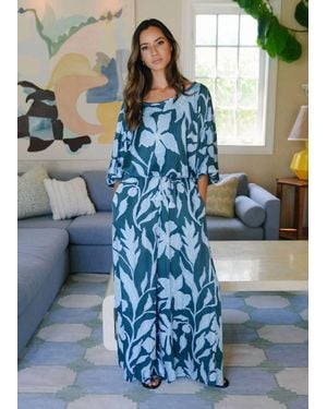 Omika Jade Wide Leg Pants - Blue