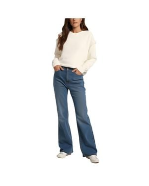 Rag & Bone Cotton Blend Layered Sweatshirt - Blue
