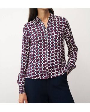 0039 Italy Sia Blouse - Purple