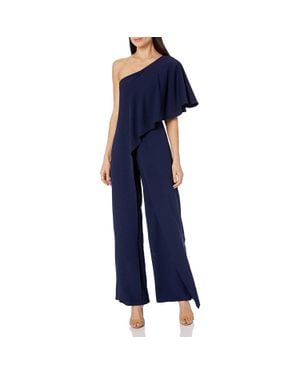 Marina One-Shoulder Jumpsuit - Blue