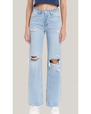 VERVET BY FLYING MONKEY 90's Vintage Super High Rise Flare Jeans - Blue