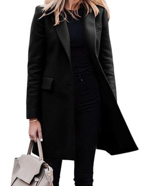RVHSWDS Long Trench Coat - Black