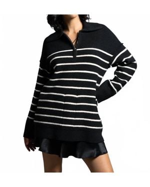 WEEKEND LOS ANGELES Coralie Zip Up Sweater - Black