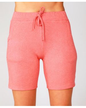 French Kyss Pull On High Waist Short - Red