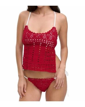 Frankie's Bikinis Nari Tankini - Red