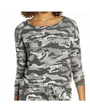 Chaser Brand Camouflage Print Cozy Pullover - Gray