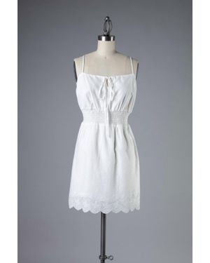 emory park Eyelet Mini Dress - Gray