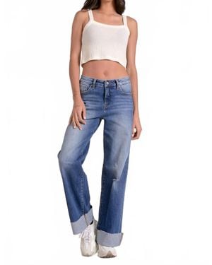 Elan Cuffed Jeans - Blue