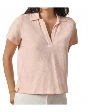 Lilla P Bellini Vintage Short Sleeve Polo - Pink