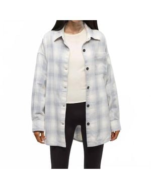 Tentree Fernwood Flannel Shirt - Gray