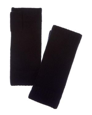N.Peal Cashmere N. Peal Cashmere Fingerless Gloves - Blue