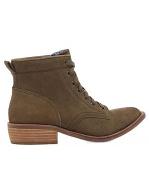 Dan Post Acres Suede Lace-Up Boot - Green