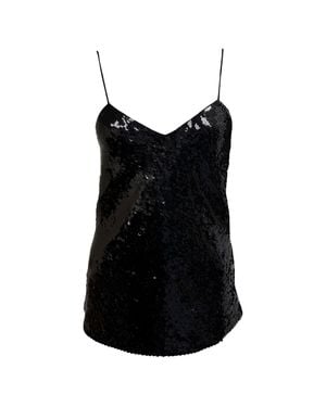 IRO Erna Sequined Camisole Top - Black