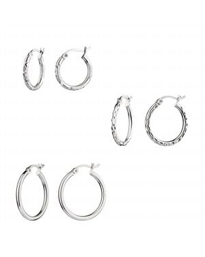 Gold & Honey Small Hoop Earrings - Metallic