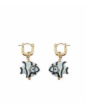 ALÉMAIS Calypso Ceramic Fish Earring - Metallic