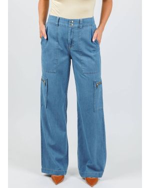 Hinson Wu Danni Denim Cargo Pants - Blue