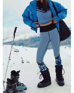 Fp Movement Myoko Jacquard Legging - Blue